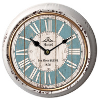 Classic 10" Round Metal Clock