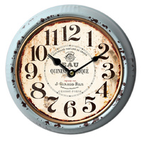 Classic 10" Round Metal Clock