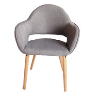 Atlas Grey Fabric Chair Set of 2
