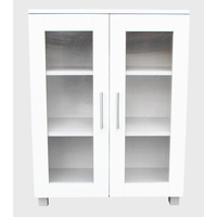 Aspen Double Door Cabinet Floor Storage Cupboard- White