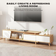 Adjustable Tv Stand Entertainment Unit With Storage Drawer Cabinet