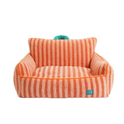 CozyCats Pet Sofa: Washable Plush Bed with Removable Cover