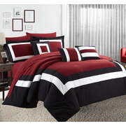 10 Piece Comforter And Sheets Set King Red