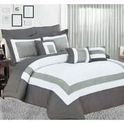 10 Piece Comforter And Sheets Set Queen Charcoal
