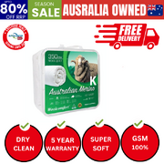 Aus Made Merino Wool Quilt 350GSM 240x210cm King Size