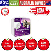 Aus Made Merino Wool Quilt 500GSM 180x210cm Double Size