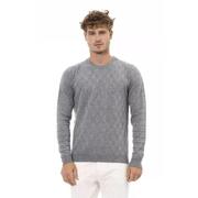 Alpha Studio'S Sleek Gray Viscose Sweater - 50 It