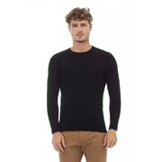 48 It Black Viscose Sweater By Alpha Studio (Men'S)
