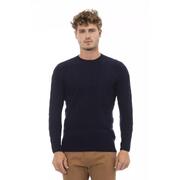 Elegant Blue Viscose Sweater - Alpha Studio