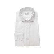 2Xl White Cotton Shirt Bagutta