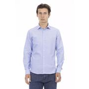 Baldinini Trend Light Blue Cotton Shirt - L