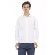 Baldinini Trend White Cotton Shirt - L