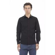 Baldinini Trend L Black Cotton Shirt