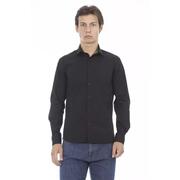 Baldinini Black Cotton Shirt - 2Xl