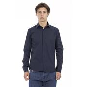 Baldinini Trend Blue Cotton Shirt - L