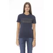 Blue Cotton Tee Shirt Baldinini Trend Women'S-Small