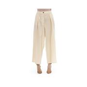 Sophisticated Sands Jacob Cohen Beige Wool Blend Trousers - W27 Us