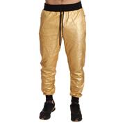 Gilded Pig Threads Dolce & Gabbana'S Gold Cotton Trousers