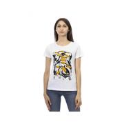 Exclusive Elegance Chic White Tee By Trussardi - Size Xl