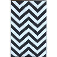 CHEVRON Rug Black & White 120x180cm