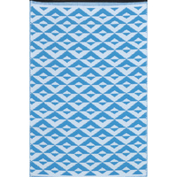 BARFI Rug Torquise & White 150x210cm