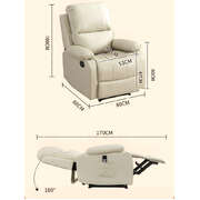 Push Back Theater Recliner Sofa Leisure Lazy Single Sofa 