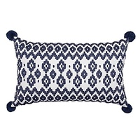 Empire Breakfast Cushion Indigo Bambury