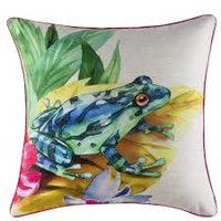 Frog Cushion by Kas