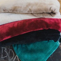 Ultraplush Queen Blanket by Bambury-Oyster