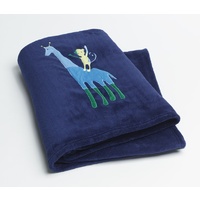 Animal Patch Fleece Throw Rug by Jiggle & Giggle