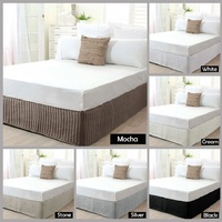 Quilted Cream King Single Valance by Ardor