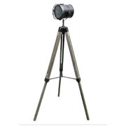 139Cm Nautical Tripod Floor Lamp - Steel Grey