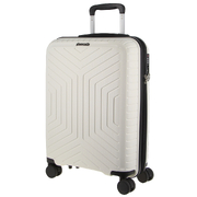 65Cm Medium Hard-Shell Suitcase Travel Luggage Bag - White