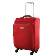 40L Cabin Soft-Shell Suitcase Travel Luggage Bag 4-Wheel Case - Red