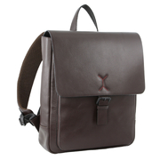 Premium Leather Backpack Travel Bag Satchel - Brown