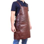 Leather Apron Butcher Woodwork Hairdressing Barber Chef - Chestnut