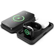 Cygnett MagTravel 3-in-1 Wireless Charger Black | EXTG