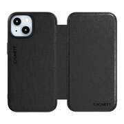 iPhone 15 Plus MagSafe Leather Wallet Case Black | EXTG