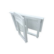 French White Foldable Teen Desk Set
