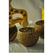 Coco Candle Holder- Golden Pineapple