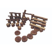 Natural Barked tree blocks 42 pcs