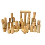 Bamboo Counting And Building Set 40Pce