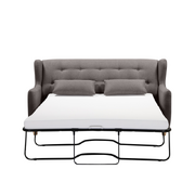 Marquis 2 Seater Sofa Bed With Separate Foam Mattress-Dark Grey