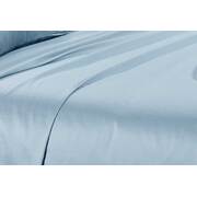 King Single Size 500TC Cotton Sateen Fitted Sheet (Blue Color)