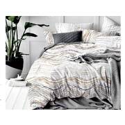 King Size 3pcs Modern Curve Quilt Cover Set