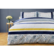 Double Size 3pcs Dessin Velvet Panel Embossed Quilt Cover Set