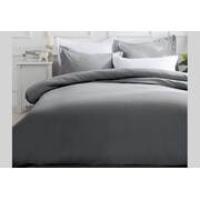 Single Size Slate Color Quilt Cover Set (2PCS)