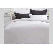 King Size White Color Quilt Cover Set (3PCS)