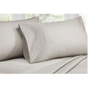 King Size 1000TC Cotton Rich Sheet Set (Silver Color)