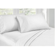 King Size 1000TC Cotton Rich Sheet Set (White Color)